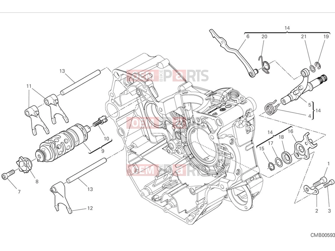 Shift cam & fork - Ducati Scrambler Full Throttle 2024