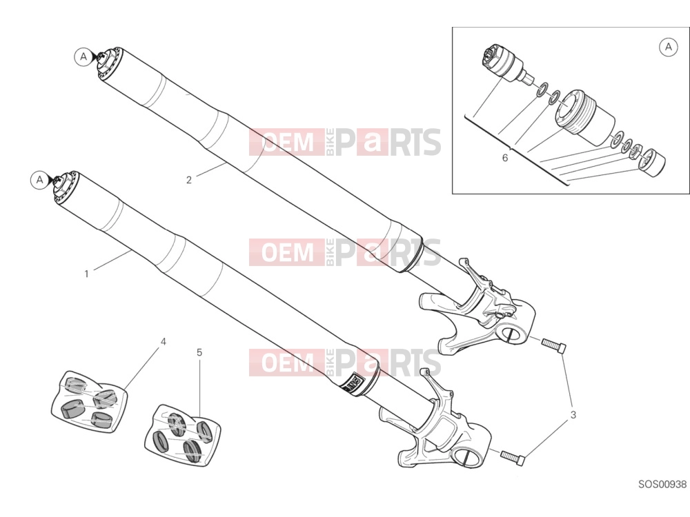 DUCATI 2021 Panigale V4 SP Front Fork