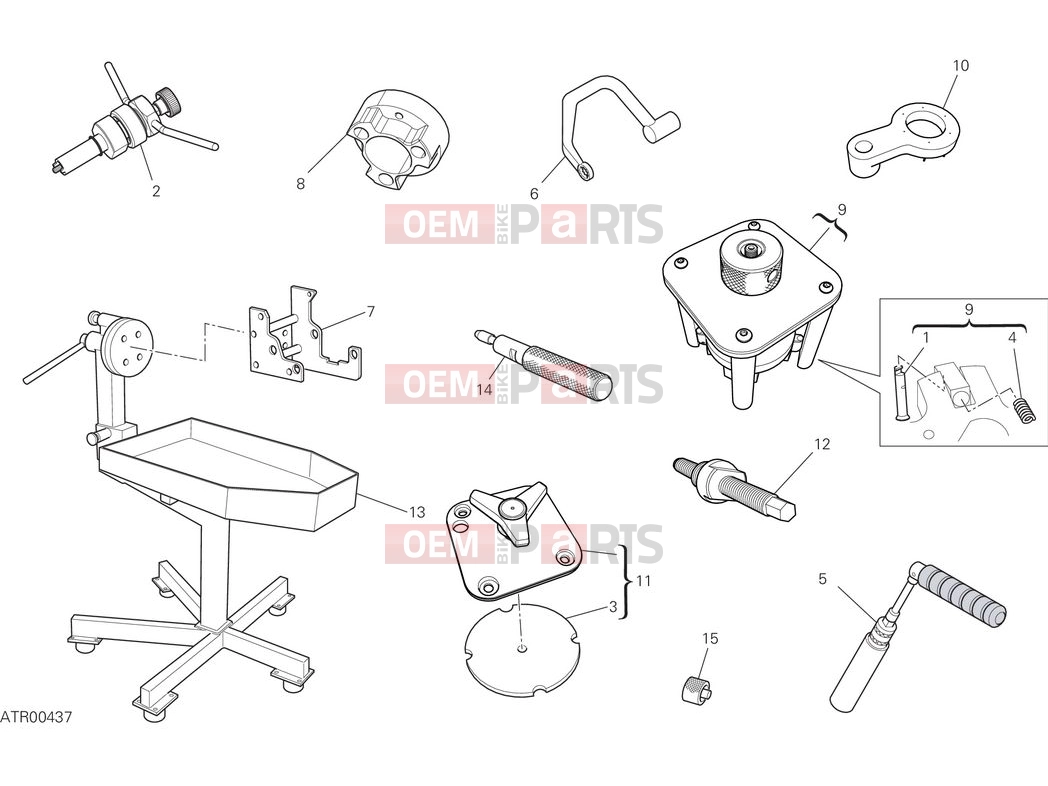 DUCATI 2025 Panigale V2 S Workshop service tools - engine (2)
