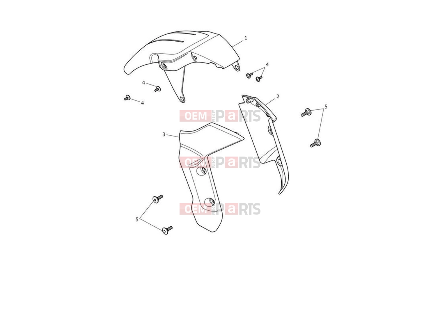Triumph 2023 Trident 660 Front Mudguard