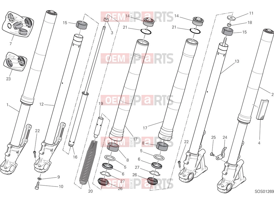 Front fork - Ducati Scrambler Full Throttle 2025