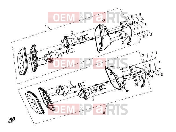 CFMOTO 2011 UTV UFORCE 600 (CF600-5) HEADLIGHT
