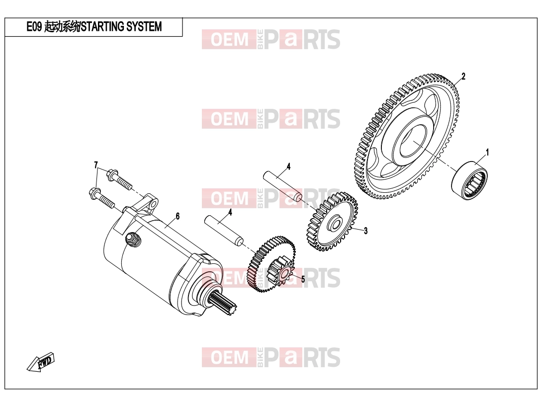 STARTING SYSTEM - E09 - CFMOTO UFORCE 800 (CF800UTR-2) 2020