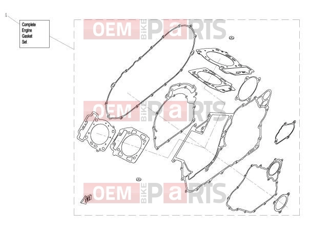 CFMOTO 2021 UTV UFORCE 800 (CF800UU-A) ENGINE GASKET SET - E29