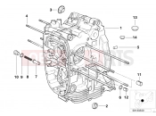 BMW Motorrad BMW 2002 R-Models 4V R 850 R 94 (0401,0406) Engine housing