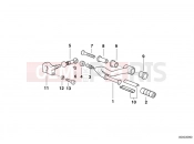 BMW Motorrad BMW 2002 R-Models 4V R 850 R 94 (0401,0406) External gearshift parts/Shift lever