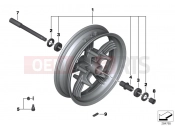BMW Motorrad BMW 2013 C-Models C evolution (0C03) Front wheel