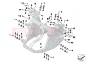 BMW Motorrad BMW 2013 C-Models C evolution (0C03) Front carrier on left / right
