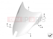 BMW Motorrad BMW 2013 C-Models C evolution (0C03) Windshield