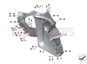 BMW Motorrad BMW 2014 C-Models C evolution (0C03) Grill cover