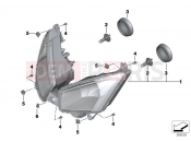 BMW Motorrad BMW 2014 C-Models C evolution (0C03) Headlight