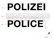 BMW Motorrad BMW 1994 R-Models 4V R 850 R 94 (0401,0406) Lettering, authorities