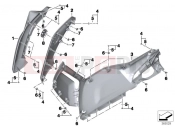 BMW Motorrad BMW 2017 C-Models C evolution (0C03) Fairing, side section, front