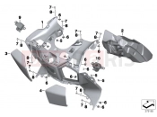 BMW Motorrad BMW 2018 C-Models C evolution (0C03) Leg shield, storage compartment