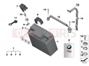 BMW Motorrad BMW 1996 R-Models 4V R 850 R 94 (0401,0406) Battery, maintenance-free
