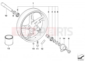 BMW Motorrad BMW 2006 R-Models 4V R 850 R 02 (0428) Cast rim, front