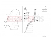 BMW Motorrad BMW 1997 R-Models 4V R 850 R 94 (0401,0406) Windshield facelift