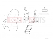 BMW Motorrad BMW 1997 R-Models 4V R 850 R 94 (0401,0406) Windshield