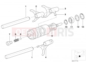 BMW Motorrad BMW 1997 R-Models 4V R 850 RT 96 (0412) 5-speed transmission - gearshift