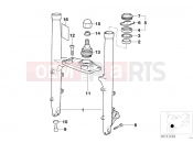 BMW Motorrad BMW 1998 R-Models 4V R 850 GS 95 (0403) Fork slider/lower fork bridge