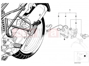 BMW Motorrad BMW 1998 R-Models 4V R 850 R 94 (0401,0406) Retrofit kit, socket
