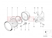 BMW Motorrad BMW 1998 R-Models 4V R 850 R 94 (0401,0406) Headlight bracket facelift