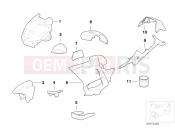 BMW Motorrad BMW 1998 R-Models 4V R 850 RT 96 (0412) Painted parts 704 graphit