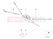 BMW Motorrad BMW 2000 R-Models 4V R 850 R 94 (0401,0406) Bowden cable/cable distributor