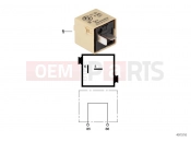 BMW Motorrad BMW 2000 R-Models 4V R 850 RT 96 (0412) Plug connector, beige