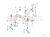 BMW Motorrad BMW 2001 R-Models 4V R 850 RT 96 (0412) Brake pipe, front