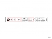 BMW Motorrad BMW 2001 R-Models 4V R 850 RT 96 (0412) Label 