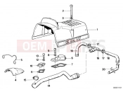 BMW Motorrad BMW CLASSIC 1987 R-Models 2V R 80 RT Cover panel / engine ventilation