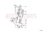 BMW Motorrad BMW CLASSIC 1987 R-Models 2V R 80 RT Lower fork cross brace