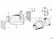 BMW Motorrad BMW CLASSIC 1982 R-Models 2V R 60 TIC Trim panel air inlet
