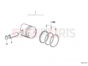 BMW Motorrad BMW CLASSIC 1982 R-Models 2V R 80 TIC Piston, single components