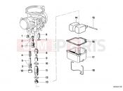 BMW Motorrad BMW CLASSIC 1982 R-Models 2V R 80 TIC Carburetor-float assy/jet