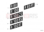 BMW Motorrad BMW CLASSIC 1982 R-Models 2V R 80 TIC Sticker