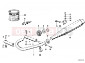 Exhaust system - BMW Motorrad R 100 CS 1982