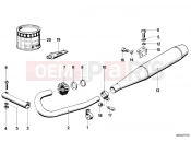 BMW Motorrad BMW CLASSIC 1982 R-Models 2V R 100 RT Exhaust system