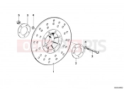 BMW Motorrad BMW CLASSIC 1982 R-Models 2V R 100 RT Brake rotor, front