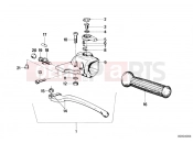 Handle unit left - BMW Motorrad R 100 TIC 1982