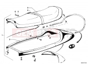 Double seat bench - BMW Motorrad R 100 TIC 1982