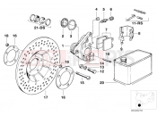Front wheel brake - BMW Motorrad R65 1982