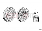 Cast iron rim silver - BMW Motorrad R65 1982