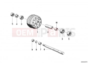 Wheel hub, front - BMW Motorrad R65 1982