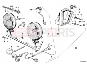 Additional headlight - BMW Motorrad R65 1982