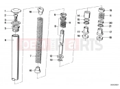 BMW Motorrad BMW CLASSIC 1981 R-Models 2V R 100 RT Telescope fork tube/absorber/spring