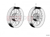 BMW Motorrad BMW CLASSIC 1981 R-Models 2V R 100 RT Spoke wheel