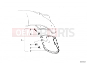 BMW Motorrad BMW CLASSIC 1981 R-Models 2V R 100 RT Set mud flaps, rear