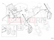 DUCATI 2014 Monster 659 ABS FRONT BRAKE SYSTEM » BRAKING SYSTEM